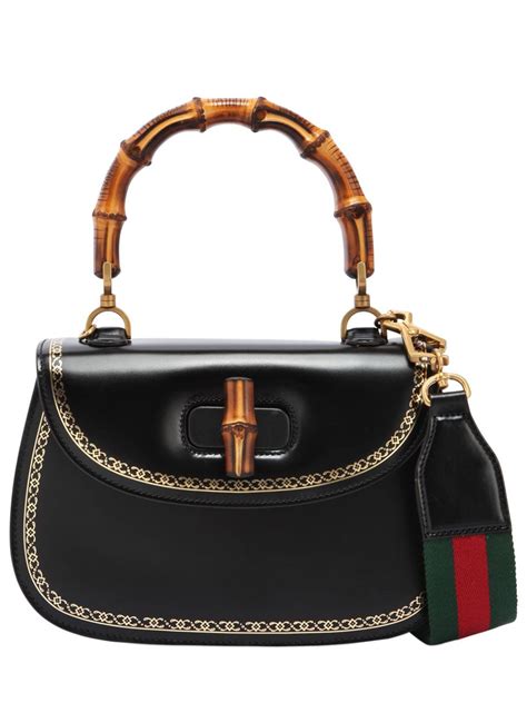 gucci bamboo bag black